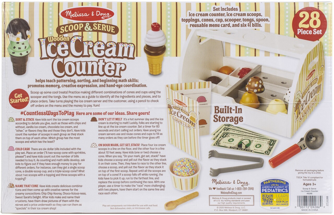 Melissa Doug Scoop Serve Ice Cream Counter Michaels